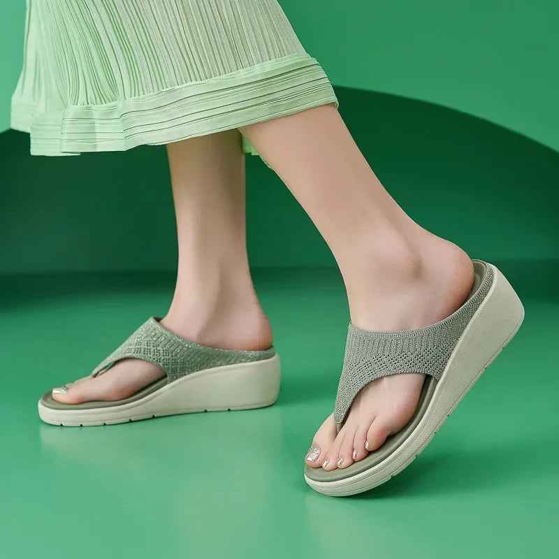 Shoes for Women Summer 2025 Fashion Plus Size 36-42 Platform Sandals Slippers Women Wedges Sandalias De Mujer Women Shoes